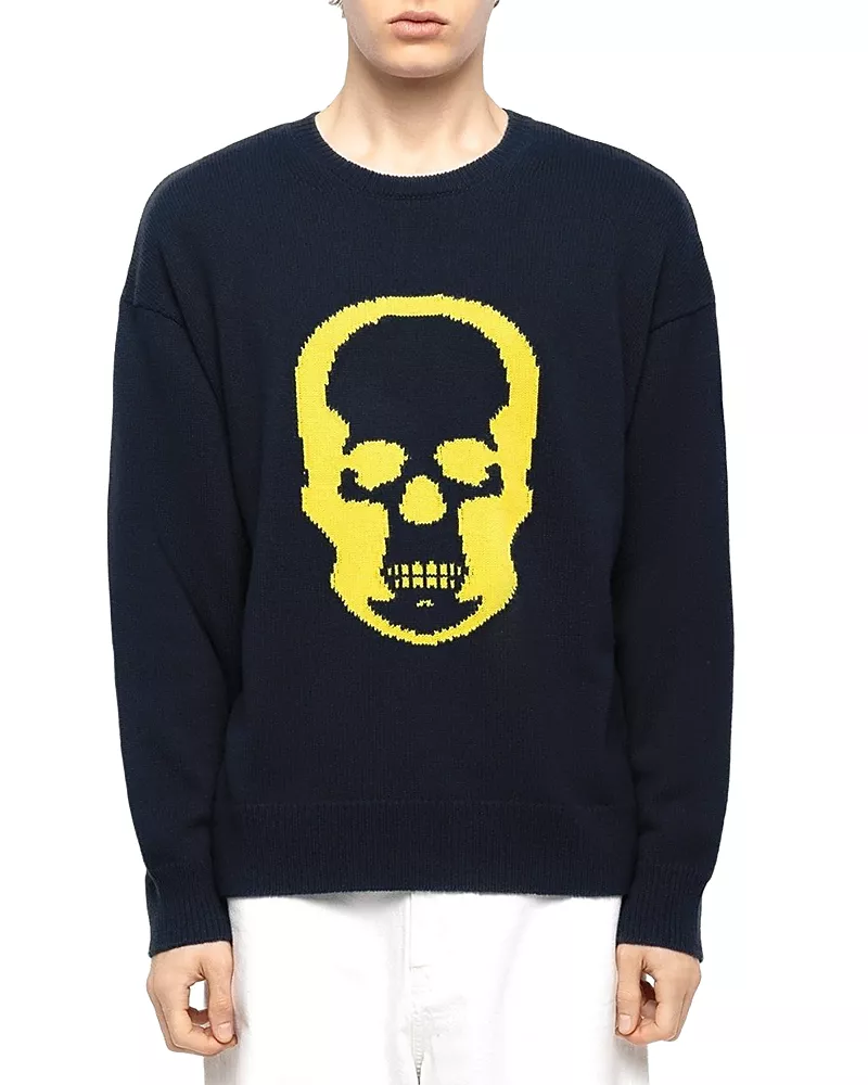 Zadig & Voltaire Cashmere Oversized Skull Sweater