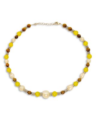 New Cosmos Beaded Necklace, 13.9-15"