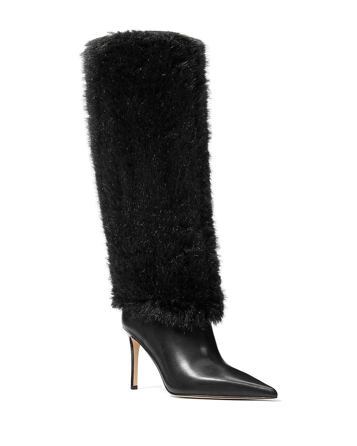 Michael Kors Women's Dawn Faux Shearling & Leather Knee High Boots