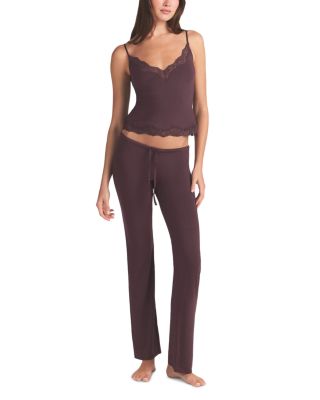Lace Trim Cami & Pants Sleep Set