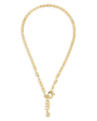 Plaza Edge Chain Collar Necklace, 18-19" 