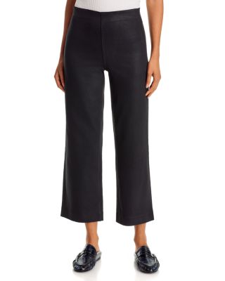 Westport Illusion High Rise Pull On Wide Leg Jeans in Black Wax