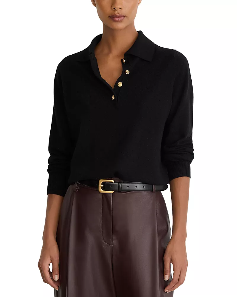 Reiss Avery Wool & Cashmere Button Knit Sweater