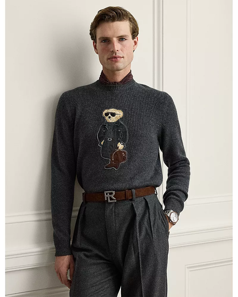 Ralph Lauren Purple Label Polo Bear Cashmere Sweater