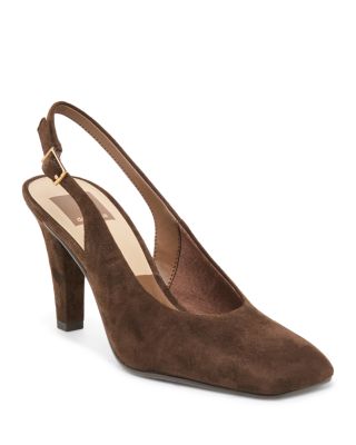 Women's Gessia Embossed Leather Slingback Pumps