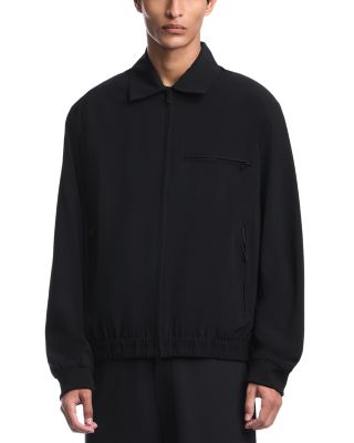 Zipped Twill Blouson Jacket