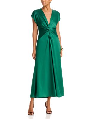 Maxon Twist Front Midi Dress