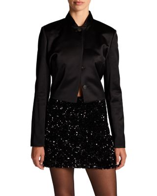 Vince Button Front Cropped Jacket