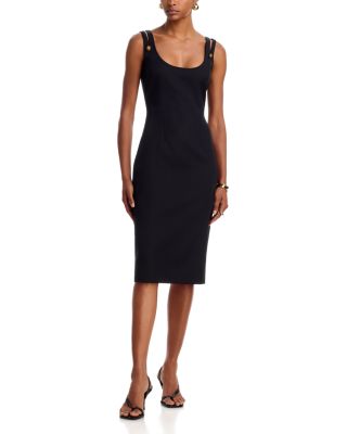 Wool Split Shoulder Dress