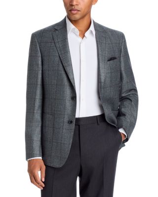 Loro Piana Fabric Wool, Silk & Cashmere Windowpane Unstructured Regular Fit Sport Coat - Exclusive