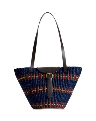 Lea Small Veta Vera & Leather Basket Tote