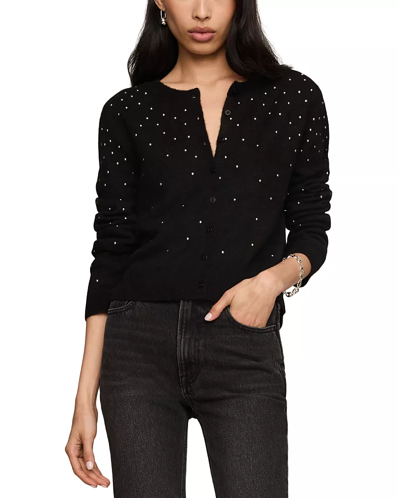 Z Supply Medina Studded Crewneck Cardigan
