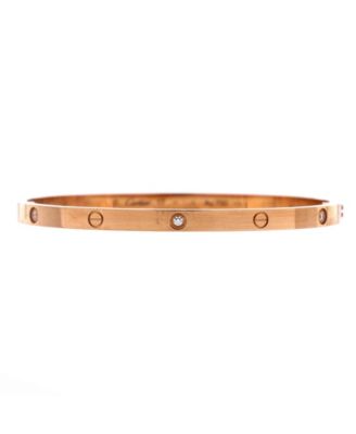  Small Love 6 Diamond Bracelet 18K Rose Gold and Diamonds