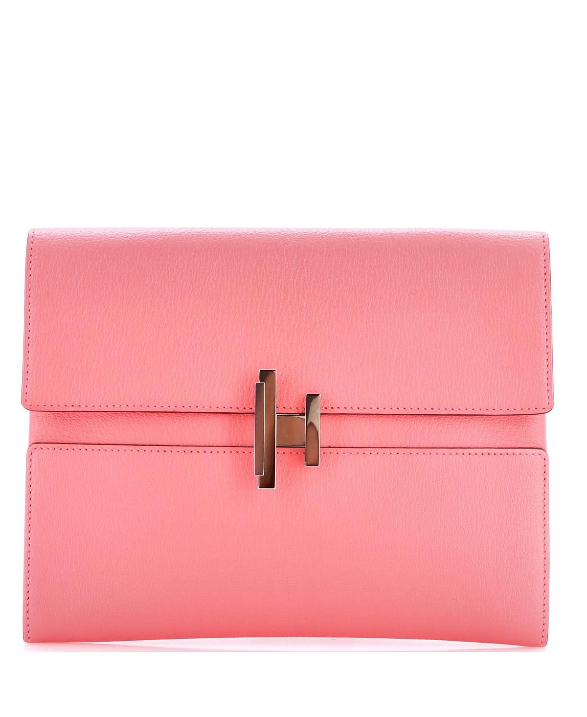 Pre-Owned HERMES Cinhetic Clutch Chevre Mysore