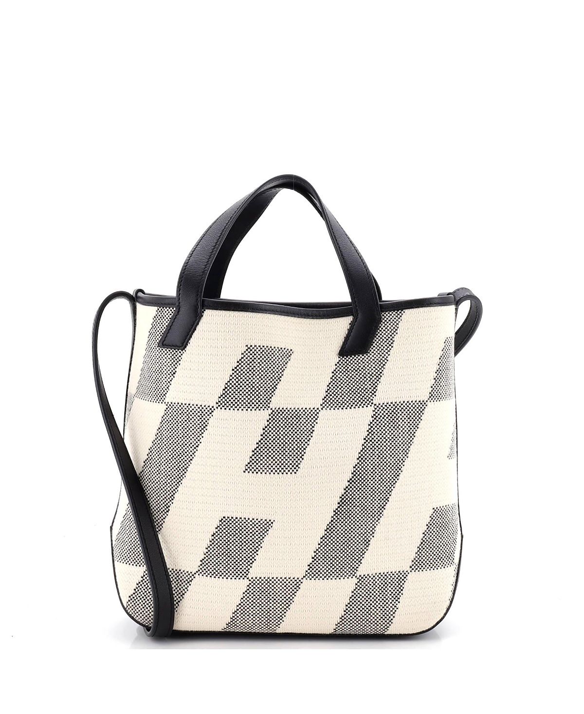Pre-Owned HERMES 27 Cabas H en Biais Tote Canvas with Leather