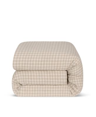  Heritage Gingham Linen Duvet Cover, Queen