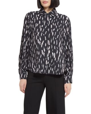 Elizabeth Pleated Balloon Sleeve Shirt