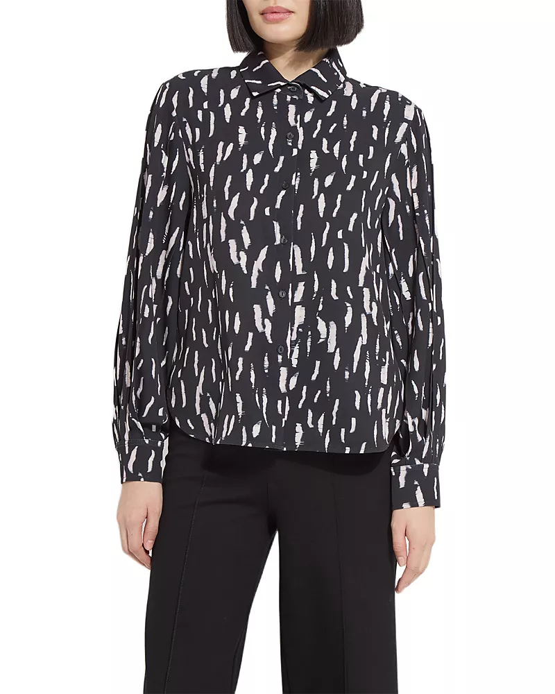 Lysse Elizabeth Pleated Balloon Sleeve Shirt