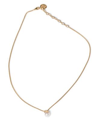  Metal and Pearl Necklace