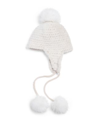 Faux Fur Pom Pom Trapper Hat