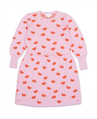 Girls' Hearts Long Sleeve Dress - Little Kid, Big Kid