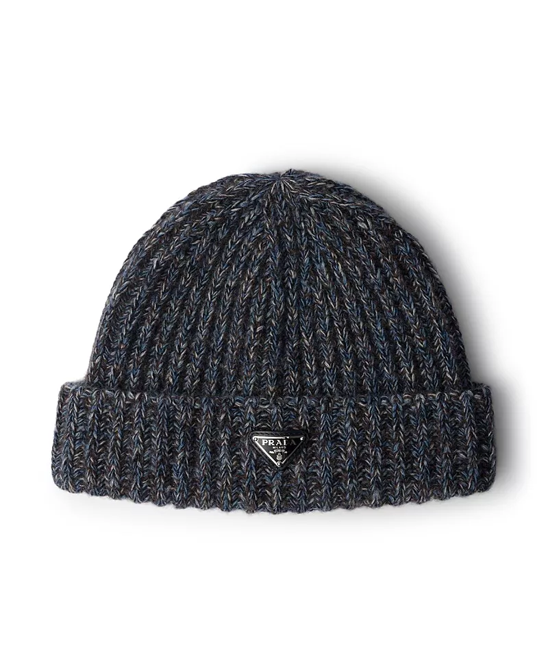 Prada Mouline Cashmere and Wool Beanie