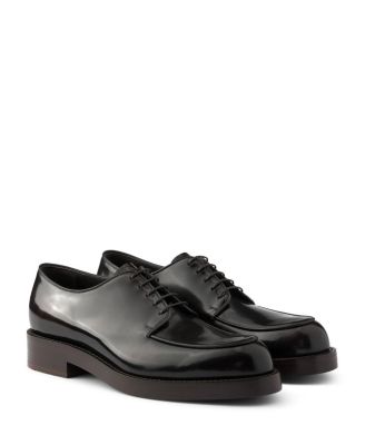  Men's Brushed Leather Derby Shoes
