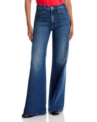 The Hustler Roller Sneak High Rise Wide Leg Jeans in Naughty By Nature