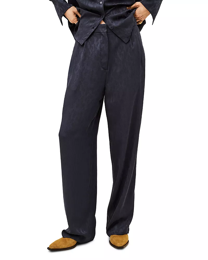 ba & sh Heloy Flowy Jacquard Pants