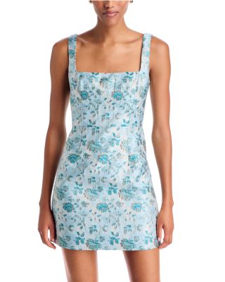 Sleeveless Jacquard Mini Dress - Exclusive