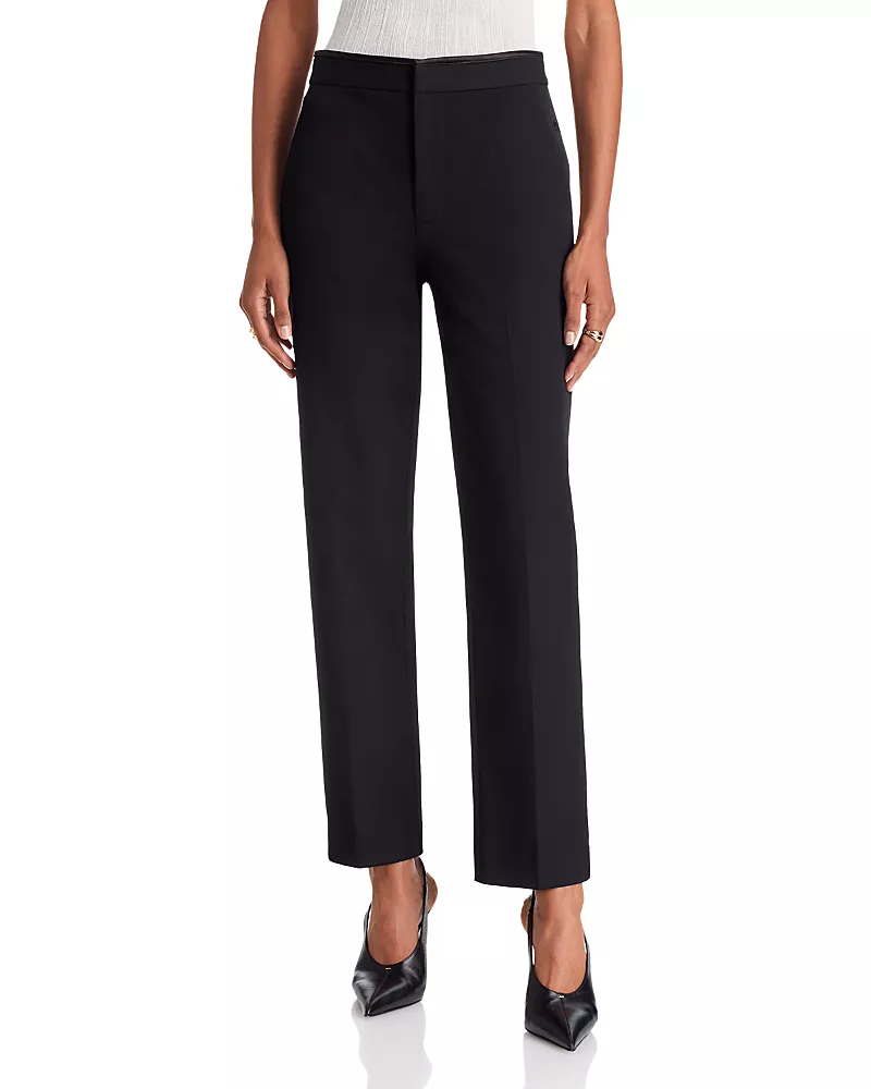 L'Agence Satin Trim Rebel Trousers
