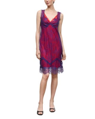 Vega V Neck Lace Sleeveless Dress