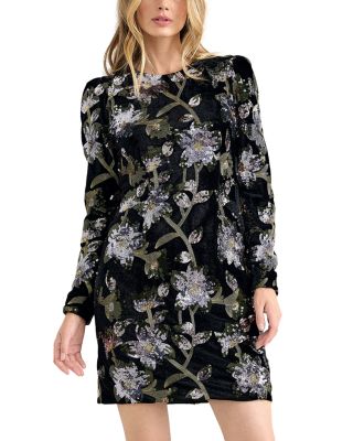 Phase Eight Destiny Sequin Floral Mini Dress