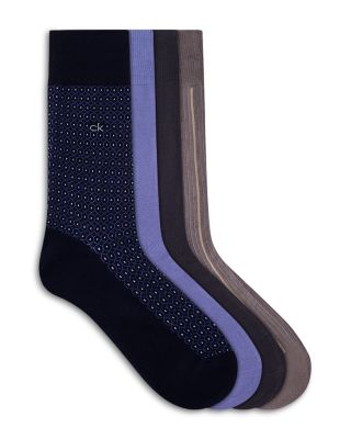 Elevate Stretch Cotton Dress Crew Socks, Pack of 4