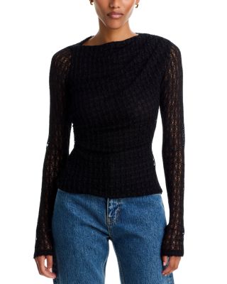 Velvet by Graham & Spencer Vanessa Boat Neck Long Sleeve Top