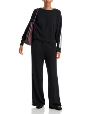 Frankie Raglan Sleeve Sweatshirt & Gigi Striped Side Pants