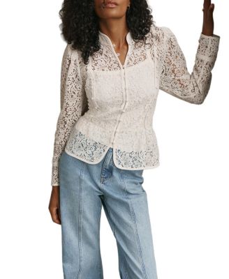 Women's Lace Military Blouse