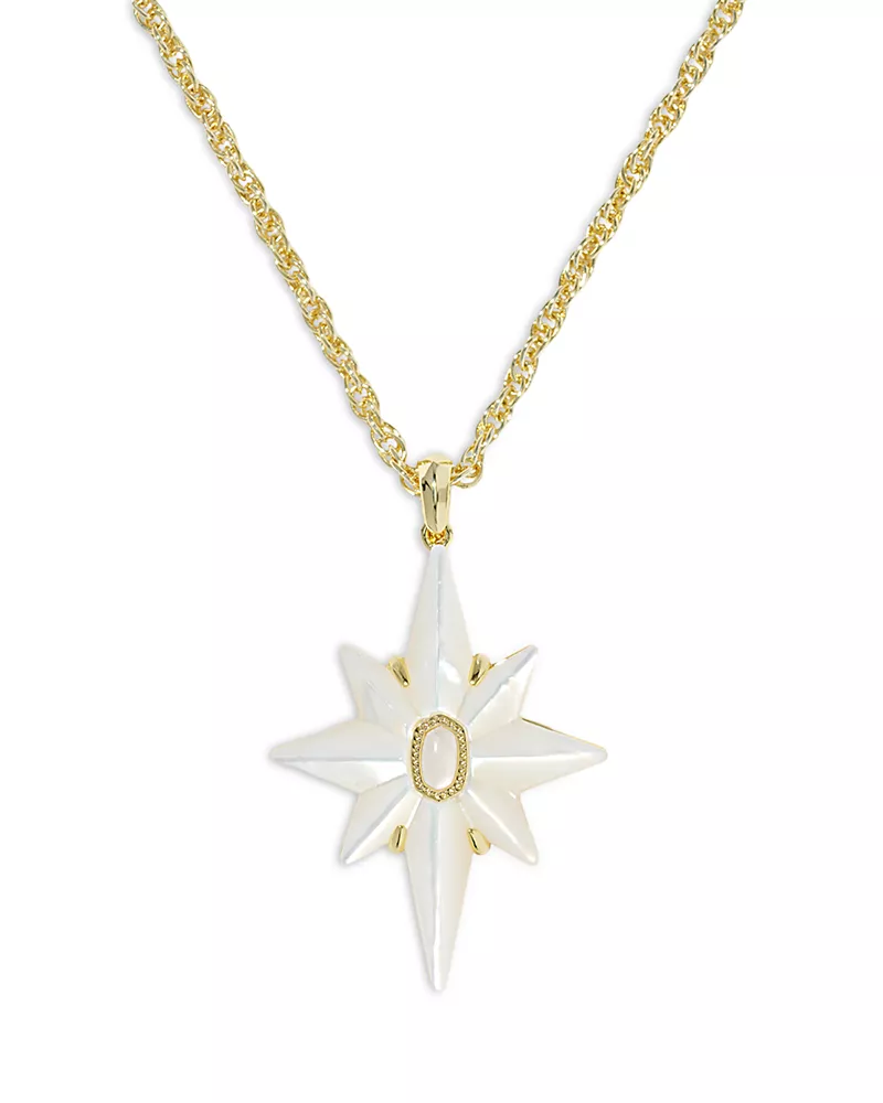 Kendra Scott Fate Mother Of Pearl Star Pendant Necklace, 16
