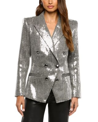 Kyomi Sequin Double Breasted Blazer