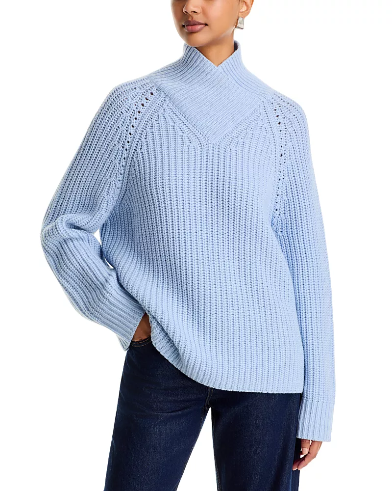 Hugo Boss Feryssal Wool & Cashmere Mock Neck Sweater - Exclusive