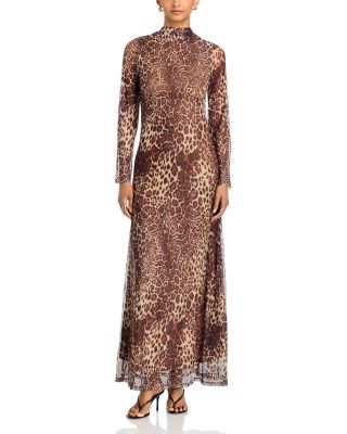 Mock Neck Maxi Dress