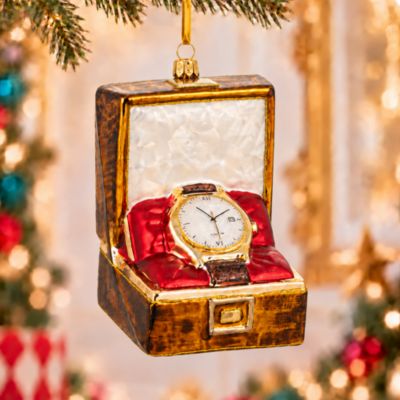 A Gift Fit for a Gentleman Glass Ornament