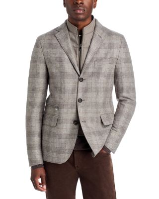 Wool Plaid Flannel Jacket & Removable Insert