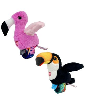  Toucan and Flamingo Interactive Plush Toy, Ages 3+