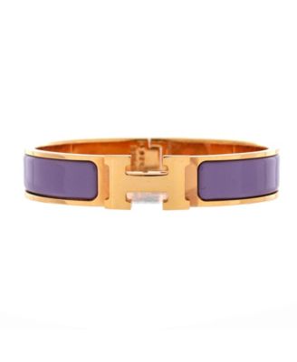 Narrow Clic H Bracelet Enamel