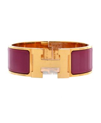 Wide Clic H Bracelet Enamel