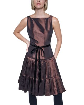 Sonia Rykiel Boat Neck Pleated Dress