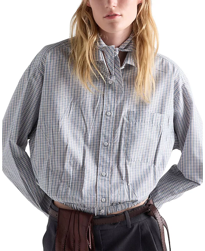 Prada Madras Fabric Shirt