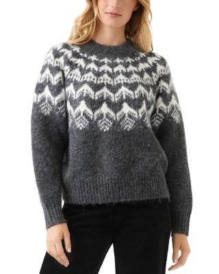 Jacquard Crewneck Fair Isle Sweater