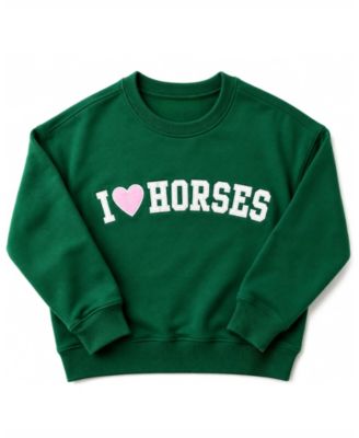 Unisex Signature I Heart Horses Crewneck Sweatshirt - Baby, Little Kid, Big Kid